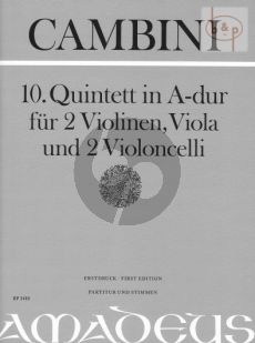 Quintet No.10 A-major (Score/Parts)