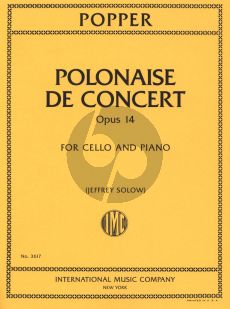 Popper Polonaise de Concert Op.14 Cello and Piano (edit.Jeffrey Solow)