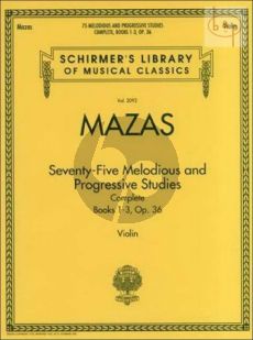 75 Melodious and Progressive Studies Op.36 violin