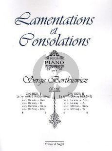 Bortkiewicz Lamentations et Consolations Vol.1 No. 1 - 4 Klavier