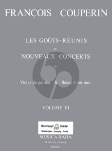 Couperin Les Gouts Reunies ou Nouveau Concert Vol.3