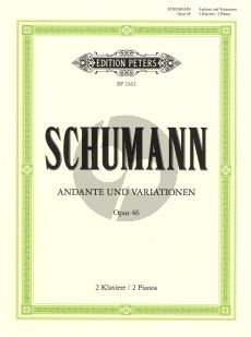 Schumann  Andante & Variationen Op.46 fur 2 Klaviere (2 parts included) (Dorffel)
