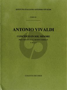 Vivaldi Concerto e-minor RV 484 Bassoon-Strings and Bc Score