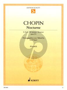 Chopin Nocturne b-Moll Op.9 No.1 Klavier (Herausgeber Emil Sauer)