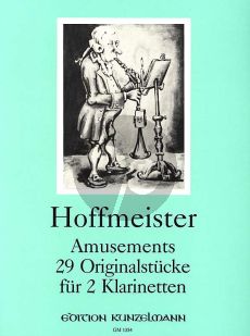 Hoffmeister Amusements Progressives 2 Klarinetten (29 Originalstücke) (Spielpartitur)