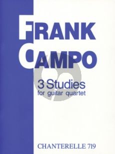 Campo 3 Studies for 4 Guitars Score and Parts