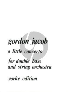 Jacob Little Concerto for Double Bass-String Orch. (piano red.)