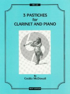 McDowall 3 Pastiches Clarinet-Piano