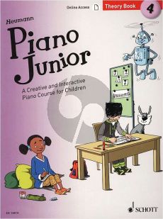 Heumann Piano Junior: Theory Book 4 (A Creative and Interactive Piano Course for Children) (Book with Audio online)