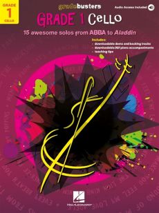 Gradebusters Grade 1 - Cello (15 awesome solos from ABBA to Aladdin) (Book with Audio online)
