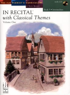 Marlais In Recital with Classical Themes Vol.1 Book 5 Intermediate Piano (Book with Cd)
