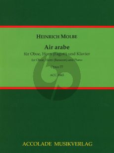 Molbe Air arabe Op. 77 Oboe-Horn (Englischer Horn oder Fagott ) und Klavier (Part./Stimmen) (Bodo Koenigsbeck)