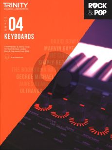 Album Trinity College London Rock & Pop 2018 Keyboards Grade 4 Book & Online Audio/Video Downloads