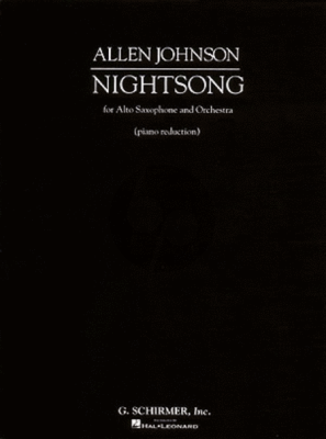 Johnson Nightsong (Alto Sax.-Orch.) (piano red.)