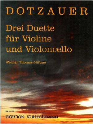Dotzauer 3 Duos Concertantes Violine und Violoncello (Stimmen) (Thomas-Mifune)