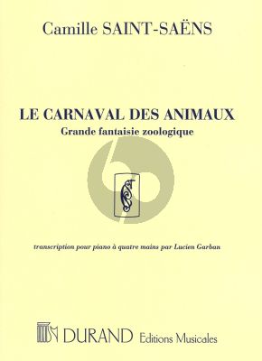 Saint-Saens Carnaval des Animaux for Piano 4 Hands (transcr. Lucien Garban)
