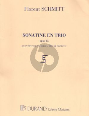 Schmitt Sonatine en Trio Op.85 Flute-Clarinet [A] and Piano