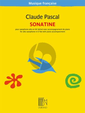 Pascal Sonatine Saxophone alto et Piano