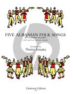 Simaku 5 Albanian Folk Songs Trombone[TC/BC]-Piano