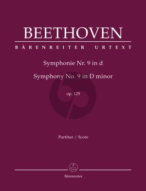 Beethoven Symphony No.9 d-minor Op.125 (with final chorus "An die Freude" (Ode to Joy) Full Score (edited by Jonathan Del Mar)