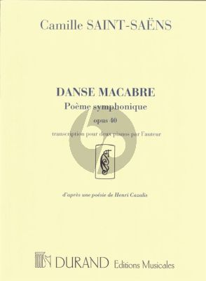 Saint-Saens Danse Macabre (Poème Symphonique) Op.40 2 Pianos