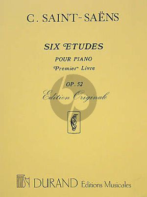 6 Etudes Op.52 Premier Livre Piano