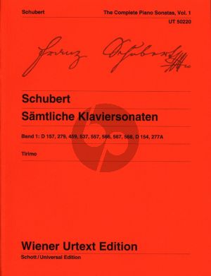 Schubert Sonaten Vol.1 Klavier (edited by Martino Tirimo) (Wiener-Urtext)