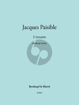 Paisible 3 Sonatas (Treble Rec.-Bc) (Martin Nitz)