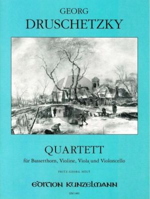 Druschetzky Quartett Bassetthorn-Violine-Viola und Violoncello (Stimmen) (Fritz Georg Holy)