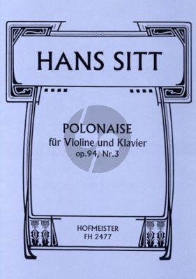 Sitt Polonaise Op.94 No.3 Violine-Klavier (Hertel)