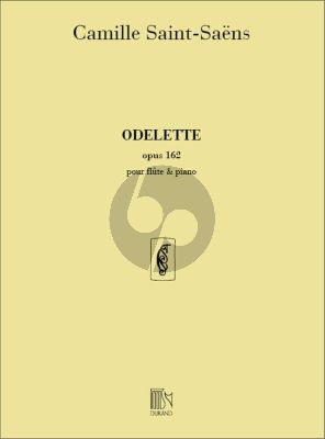 Saint Saens Odelette Opus 162 pour Flute et Piano