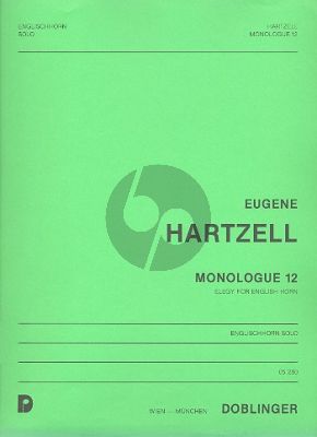 Hartzell Monologue No.12 (Elegie) Englisch Horn solo