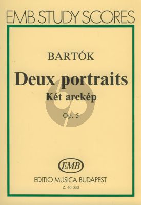 Bartok 2 Portraits Op.5 for Orchestra (Study Score) (edited by Denijs Dille)