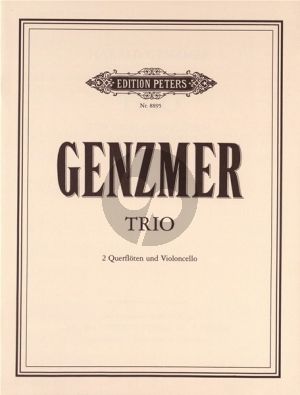 Genzmer Trio (1982) 2 Flöten-Violoncello (Partitur und Stimmen)