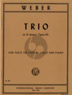 Weber Trio g-minor Op.63 for Flute [Violin], Violoncello and Piano