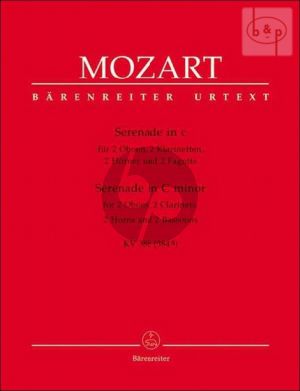 Serenade KV 388 (384a) c-moll (2 Ob.- 2 Klar.[Bb] 2 Horner[Eb]- 2 Fagotte)