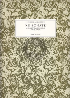 Sammartini 12 Sonate Op.2 Flauto Traverso - Basso (Facsimile Spes)