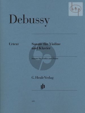 Debussy Sonate g-minor Violin-Piano (edited by Ernst-Günter Heinemann) (Henle-Urtext)