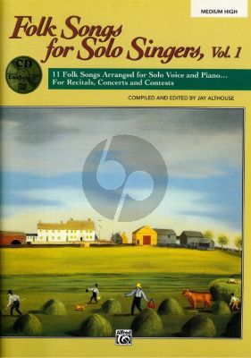 Folk Songs Solo Singers Vol.1 (Med.High) (Bk-Cd)