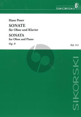 Poser Sonate Op. 9 Oboe und Klavier