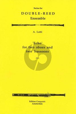 Lotti Echo 2 Oboes and 2 Bassoons (Score/Parts)
