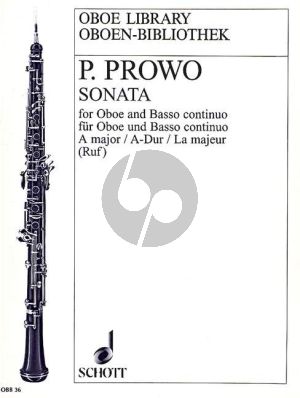 Prowo Sonate No.5 A-dur Oboe-Bc (Hugo Ruf)