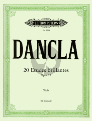 Dancla 20 Etudes Brillantes Op.73 version for Viola