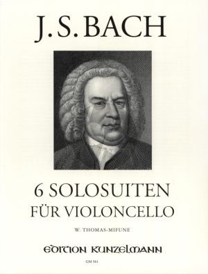 Bach 6 Suiten BWV 1007 - 1012 fur Violoncello Solo (Herausgegeben von Thomas-Mifune)