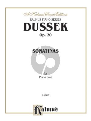 Dussek Sonatinas Op. 20 for Piano