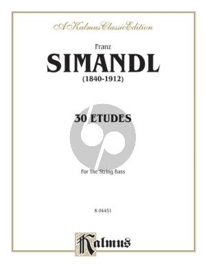 Simandl 30 Studies for The String Bass