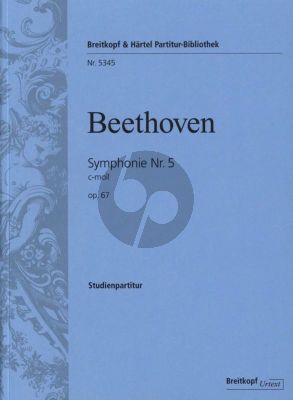 Beethoven Symphonie No. 5 c-moll Op. 67 Studienpartitur (Clive Brown)