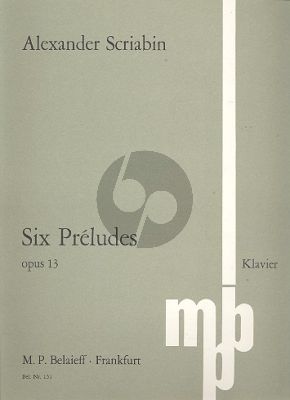 6 Preludes Op. 13 Klavier