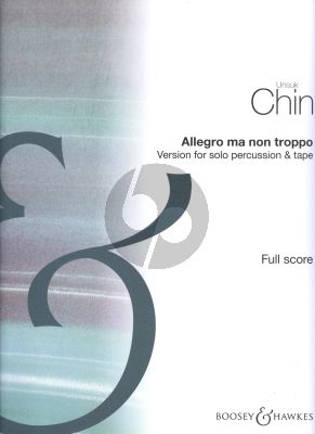 Chin Allegro ma non troppo Percussion solo with Tape Full Score