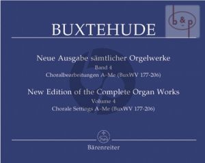 Orgelwerke Vol.4 (Choralbearb. A-Me,BuxWV 177 - 206)